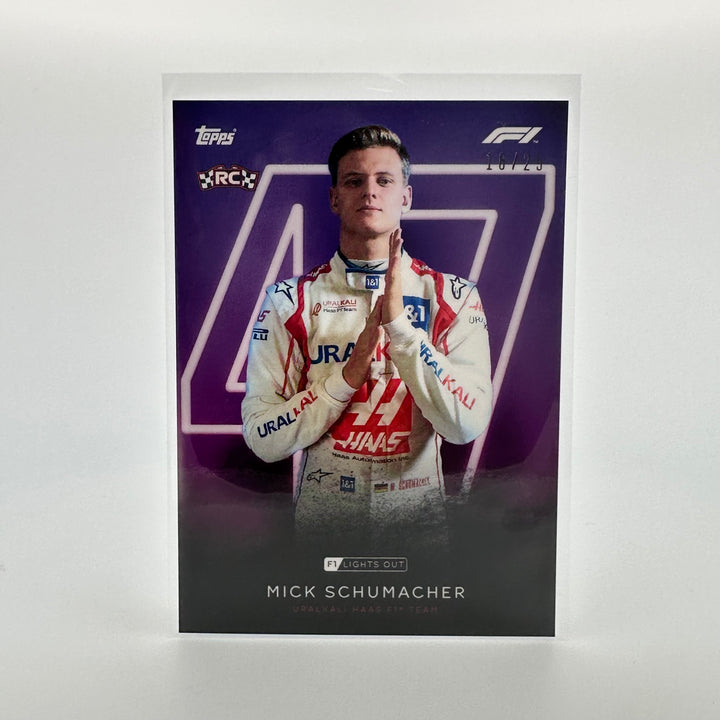 18/25 Mick Schumacher - Drivers - Purple Parallel