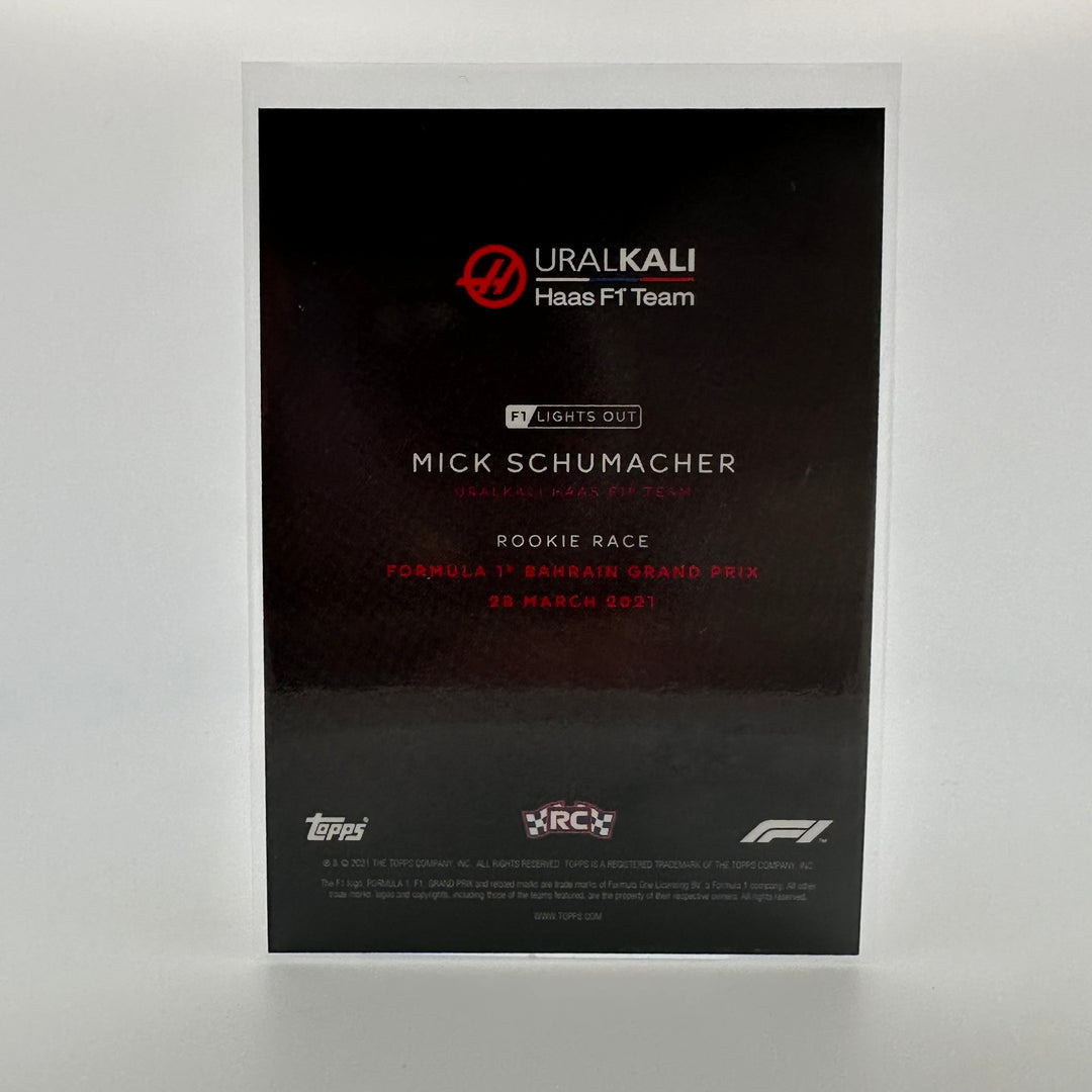 13/25 Mick Schumacher - Rookie Race - Purple Parallel