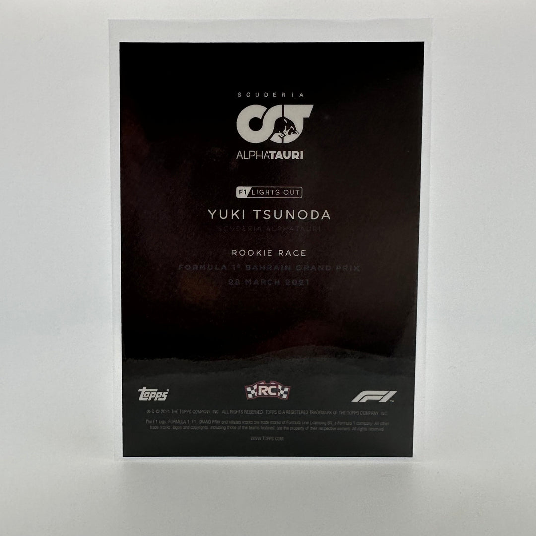 18/25 Yuki Tsunoda - Rookie Race - Purple Parallel