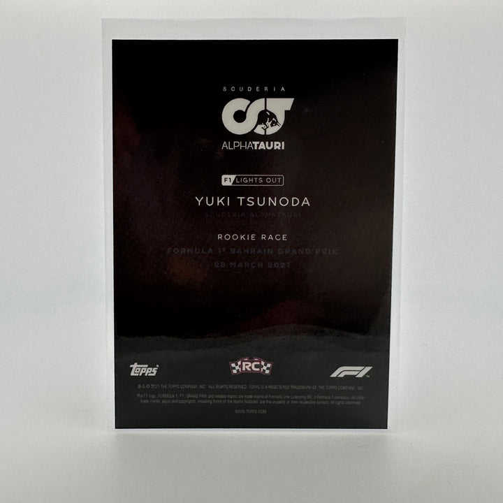 18/25 Yuki Tsunoda - Rookie Race - Purple Parallel