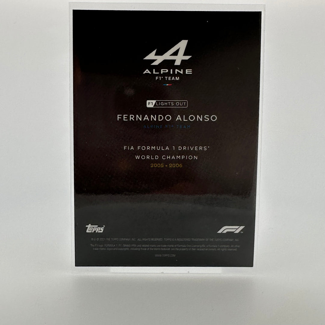 16/25 Fernando Alonso - Driver World Champion - Purple Parallel