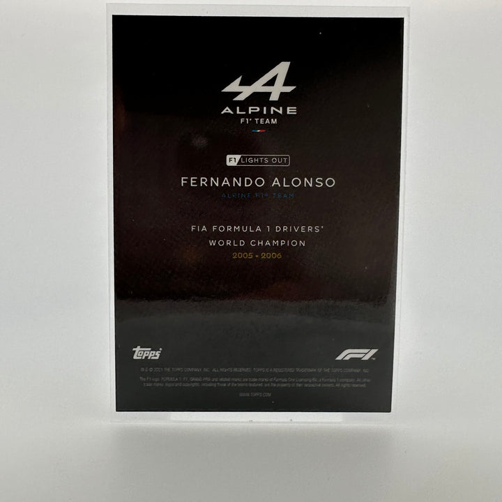 16/25 Fernando Alonso - Driver World Champion - Purple Parallel