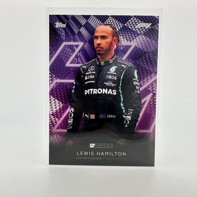 16/25 Lewis Hamilton - History Maker - Purple Parallel