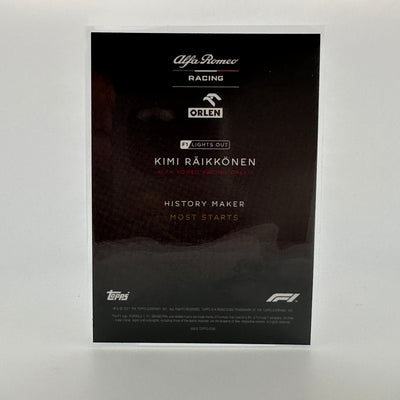 06/10 Kimi Raikkonen - History Maker - Black Parallel