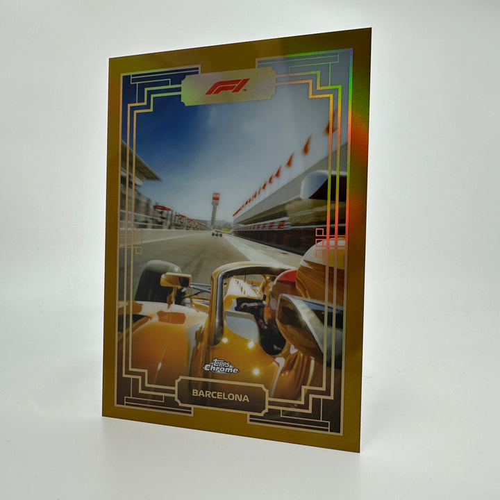 Art Du Grand Prix - Chrome Gold Box Topper - #ADGP-BT3 - Barcelona