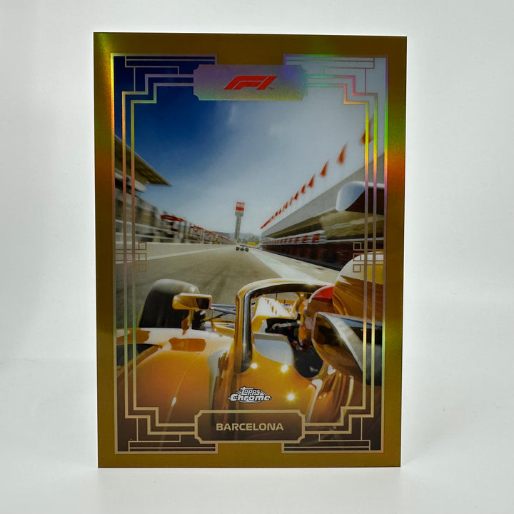Art Du Grand Prix - Chrome Gold Box Topper - #ADGP-BT3 - Barcelona