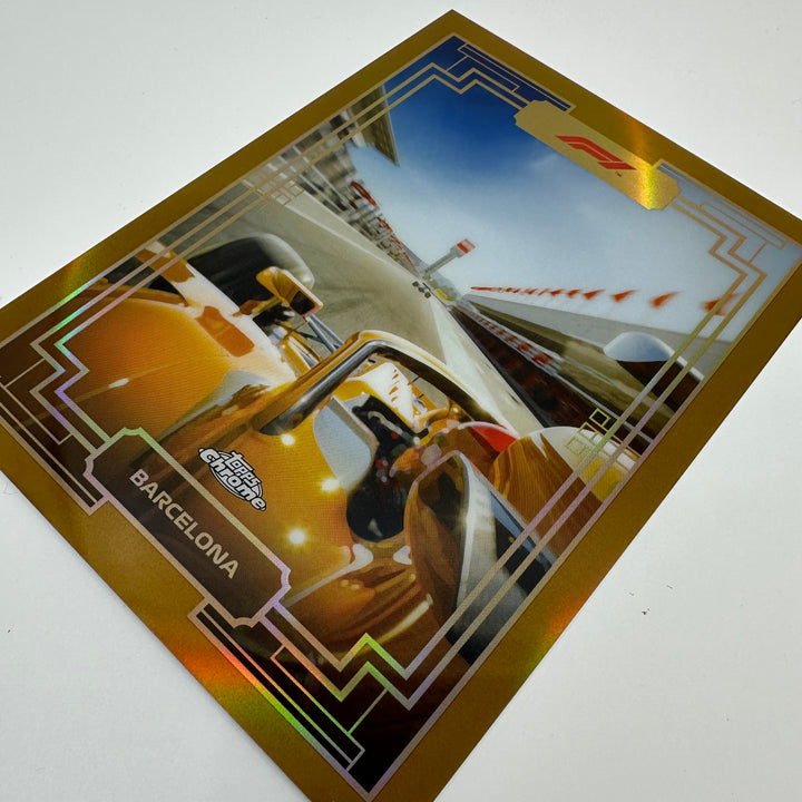 Art Du Grand Prix - Chrome Gold Box Topper - #ADGP-BT3 - Barcelona