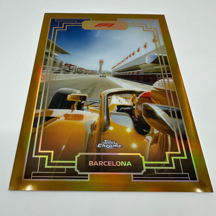 Art Du Grand Prix - Chrome Gold Box Topper - #ADGP-BT3 - Barcelona