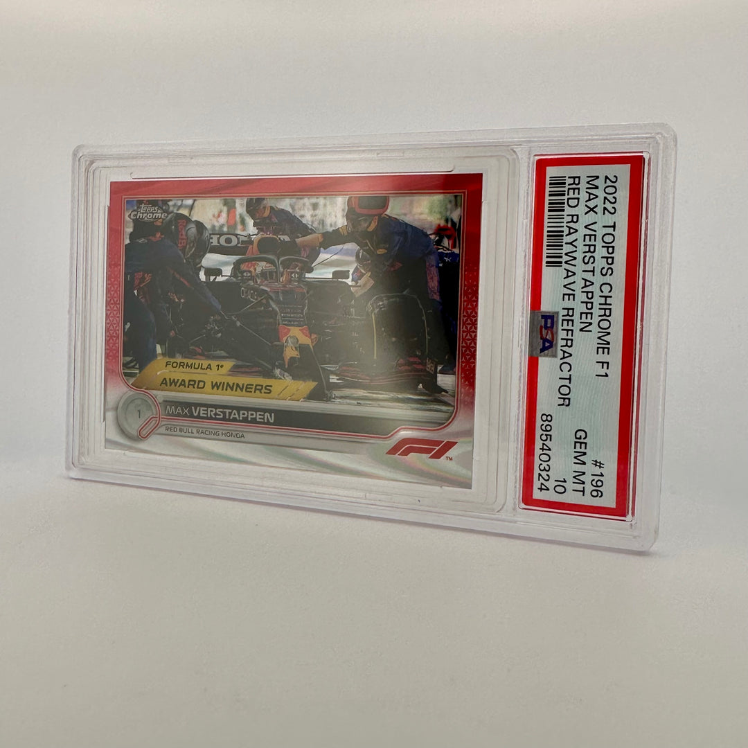 PSA 10 - 4/5 Red Raywave Refractor - Max Verstappen #196 - 2022 Chrome