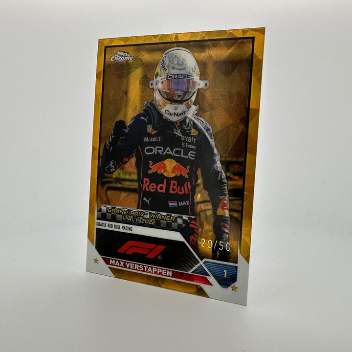 PSA 9 - 20/50 Gold - Max Verstappen #159 - 2023 Topps Chrome Sapphire