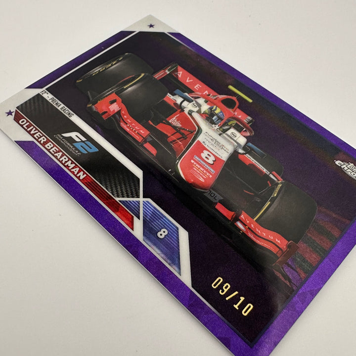 PSA 9 - 09/10 Purple - Oliver Bearman #123 - 2023 Topps Chrome Sapphire