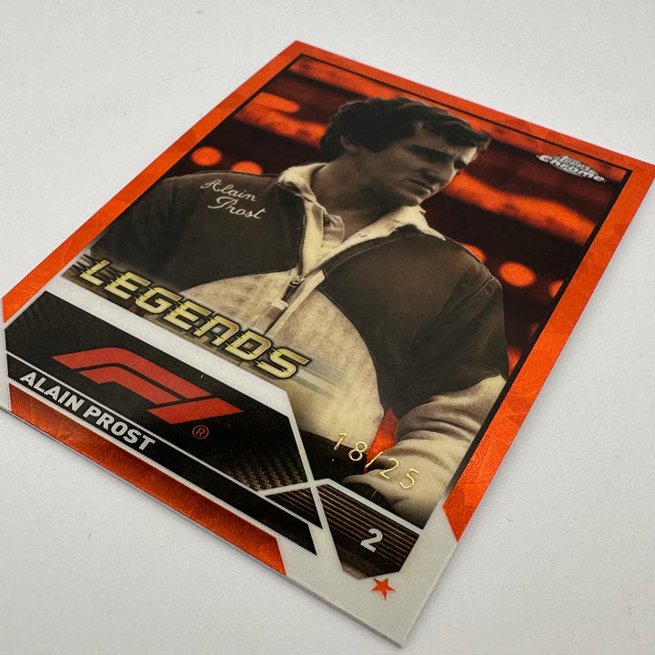 18/25 Orange - Alain Prost #196 - 2023 Topps Chrome Sapphire
