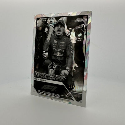 6/15 Black & White - Max Verstappen #163 - 2023 Topps Chrome Sapphire
