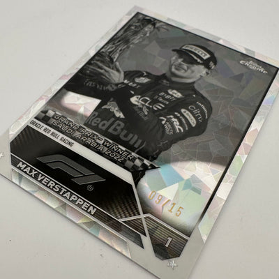 9/15 Black & White - Max Verstappen #145 - 2023 Topps Chrome Sapphire