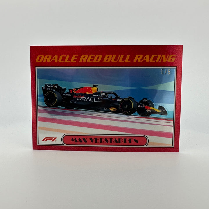 5/5 Red - Max Verstappen #AU77-MV - 2023 Topps Chrome