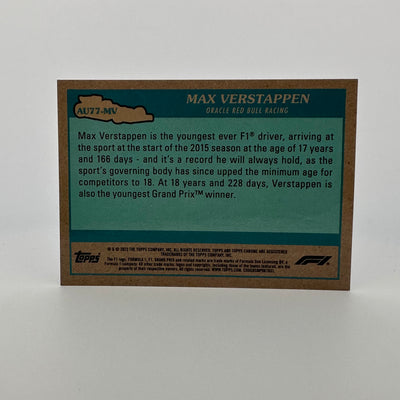 5/5 Red - Max Verstappen #AU77-MV - 2023 Topps Chrome