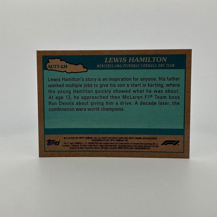 9/50 Gold - Lewis Hamilton #AU77-LH - 2023 Topps Chrome