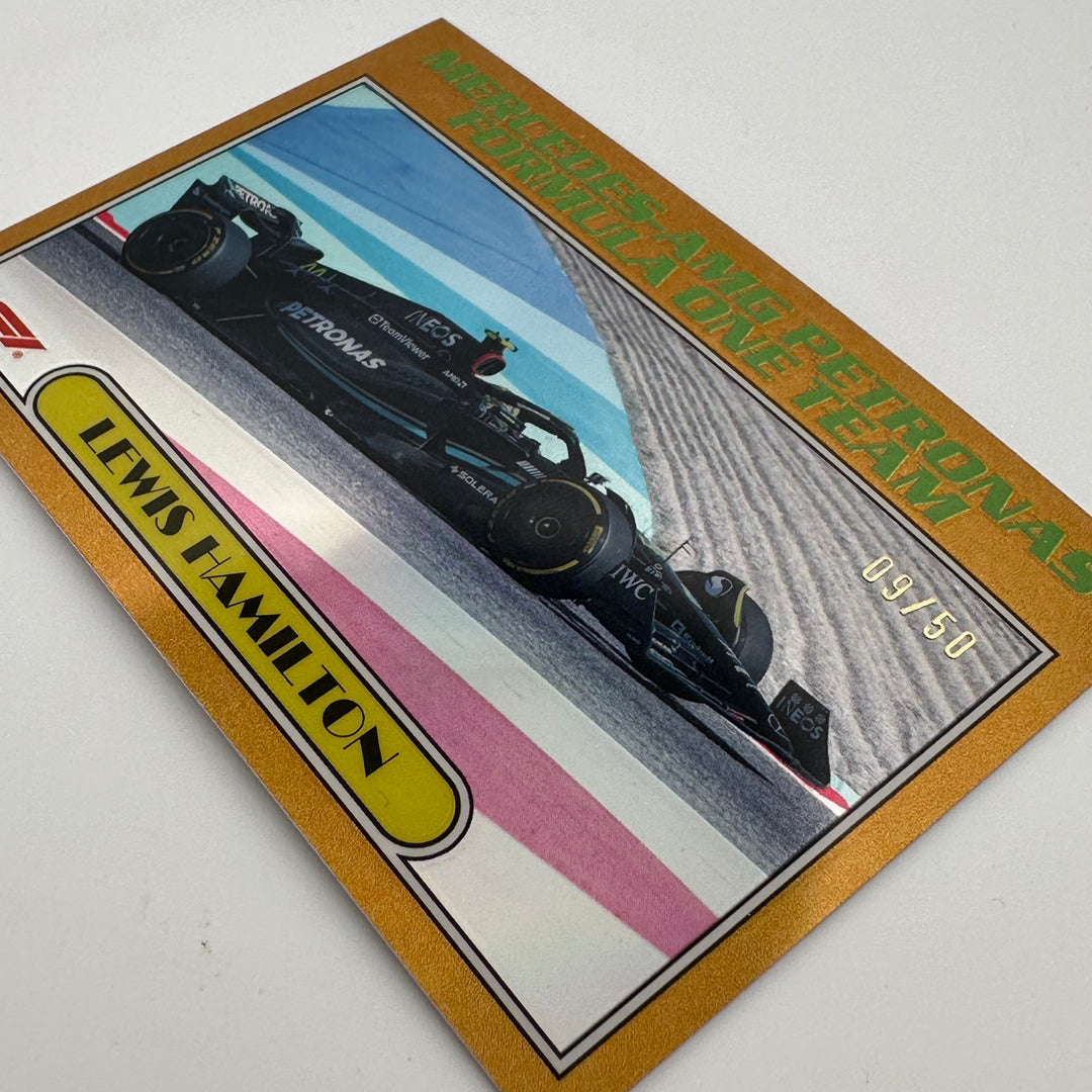 9/50 Gold - Lewis Hamilton #AU77-LH - 2023 Topps Chrome