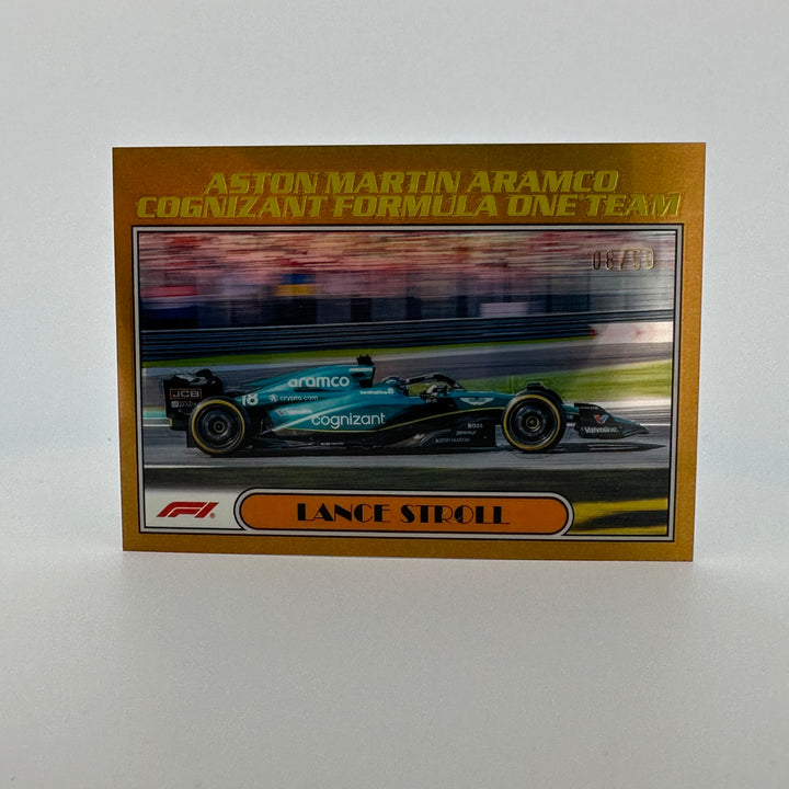 8/50 Gold - Lance Stroll #AU77-LS - 2023 Topps Chrome