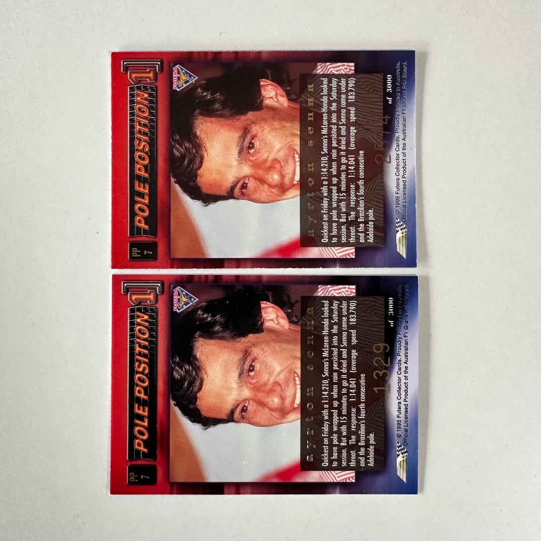 Futera 1995 /3000 - #PP7 Rare Mclaren Reprint + Original Lotus Print - Ayrton Senna