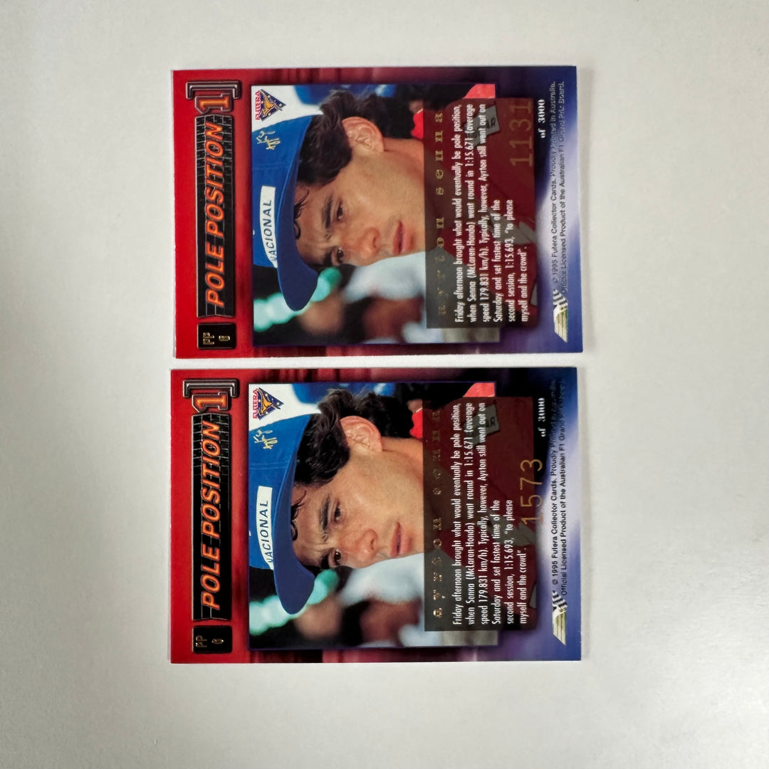 Futera 1995 /3000 - #PP6 -Rare Mclaren Reprint + Original Lotus Print - Ayrton Senna