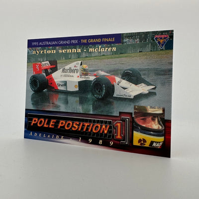 Futera 1995 - #PP5 -Rare Mclaren Reprint + Original Lotus Print - Ayrton Senna