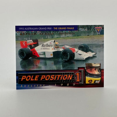 Futera 1995 - #PP5 -Rare Mclaren Reprint + Original Lotus Print - Ayrton Senna