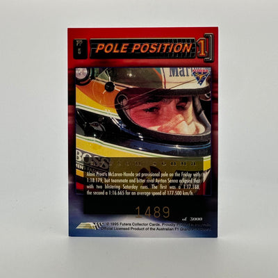 Futera 1995 - #PP5 -Rare Mclaren Reprint + Original Lotus Print - Ayrton Senna