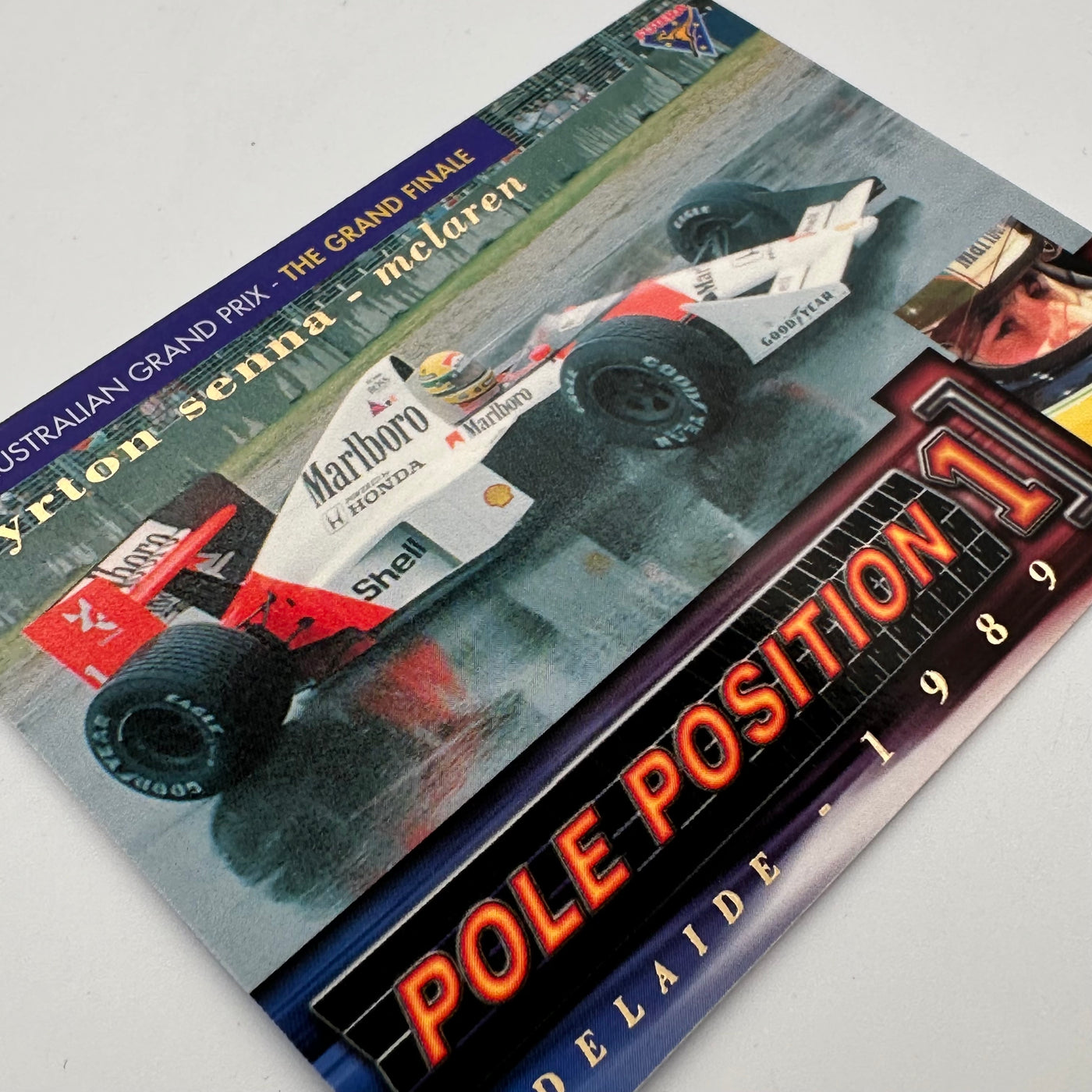 Futera 1995 - #PP5 -Rare Mclaren Reprint + Original Lotus Print - Ayrton Senna