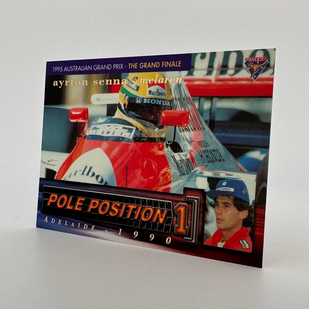 Futera 1995 /3000 - #PP6 -Rare Mclaren Reprint + Original Lotus Print - Ayrton Senna
