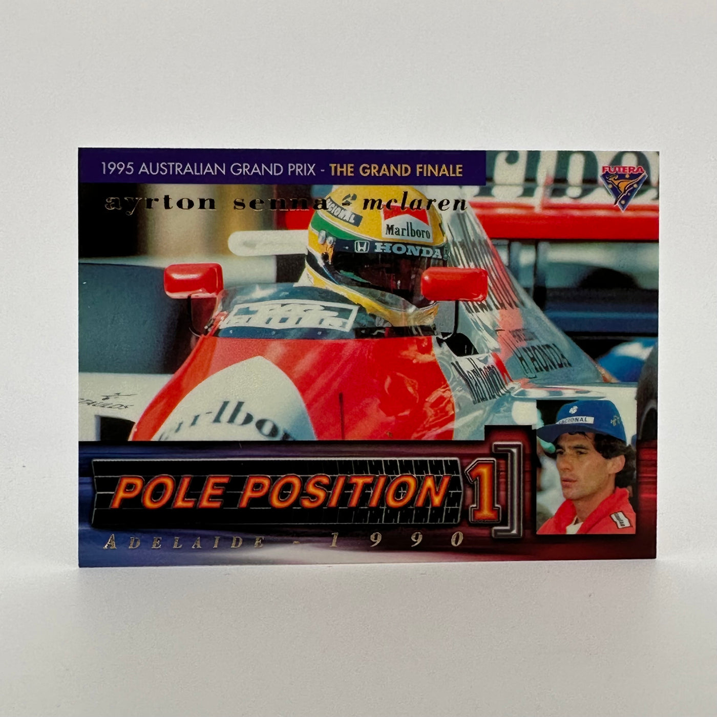 Futera 1995 - #PP6 -Rare Mclaren Reprint + Original Lotus Print - Ayrton Senna