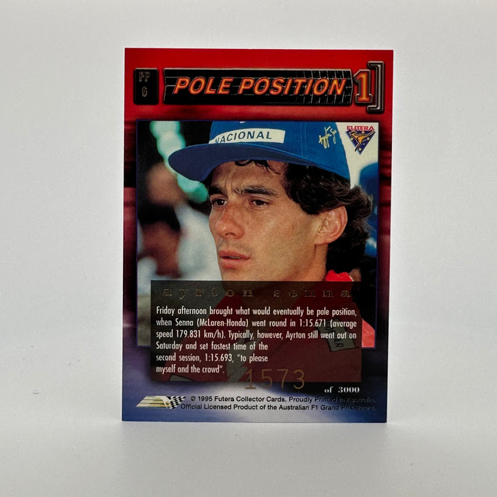 Futera 1995 /3000 - #PP6 -Rare Mclaren Reprint + Original Lotus Print - Ayrton Senna