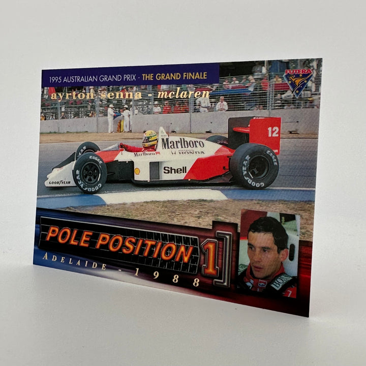 Futera 1995 /3000 - #PP4 -Rare Mclaren Reprint + Original Lotus Print - Ayrton Senna