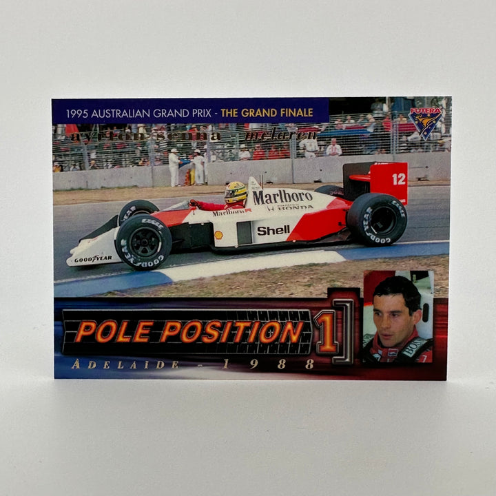 Futera 1995 /3000 - #PP4 -Rare Mclaren Reprint + Original Lotus Print - Ayrton Senna