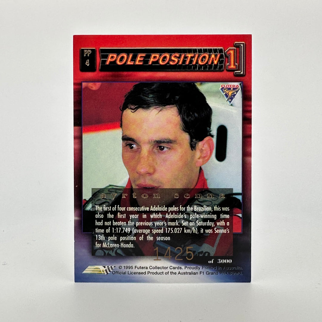 Futera 1995 /3000 - #PP4 -Rare Mclaren Reprint + Original Lotus Print - Ayrton Senna