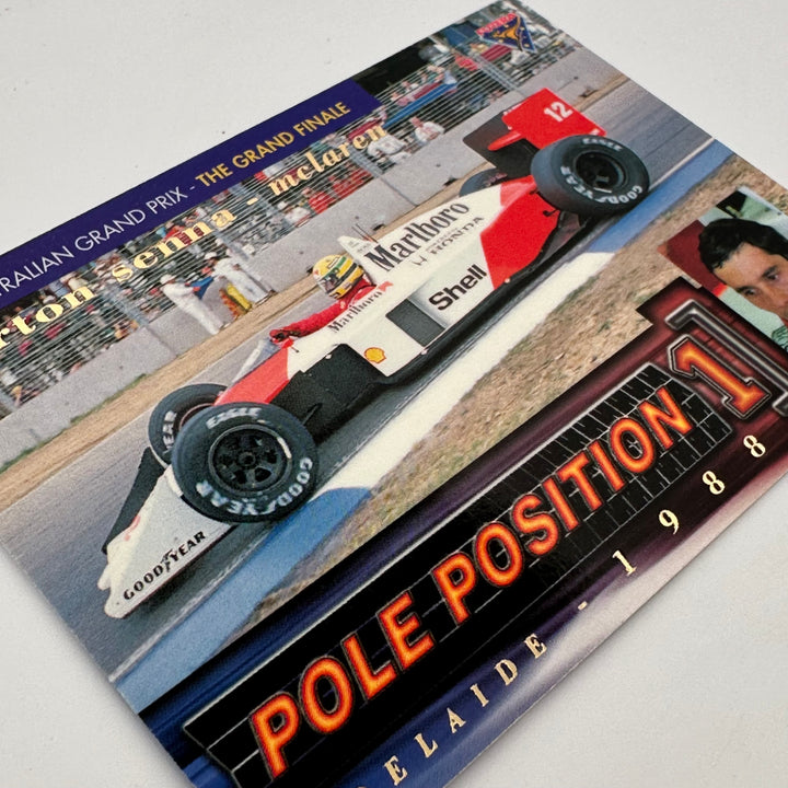 Futera 1995 /3000 - #PP4 -Rare Mclaren Reprint + Original Lotus Print - Ayrton Senna