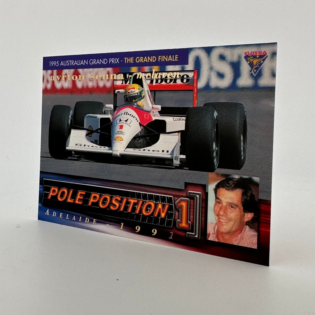 Futera 1995 /3000 - #PP7 Rare Mclaren Reprint + Original Lotus Print - Ayrton Senna