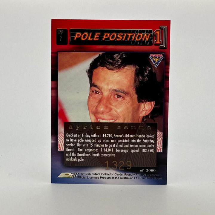 Futera 1995 /3000 - #PP7 Rare Mclaren Reprint + Original Lotus Print - Ayrton Senna