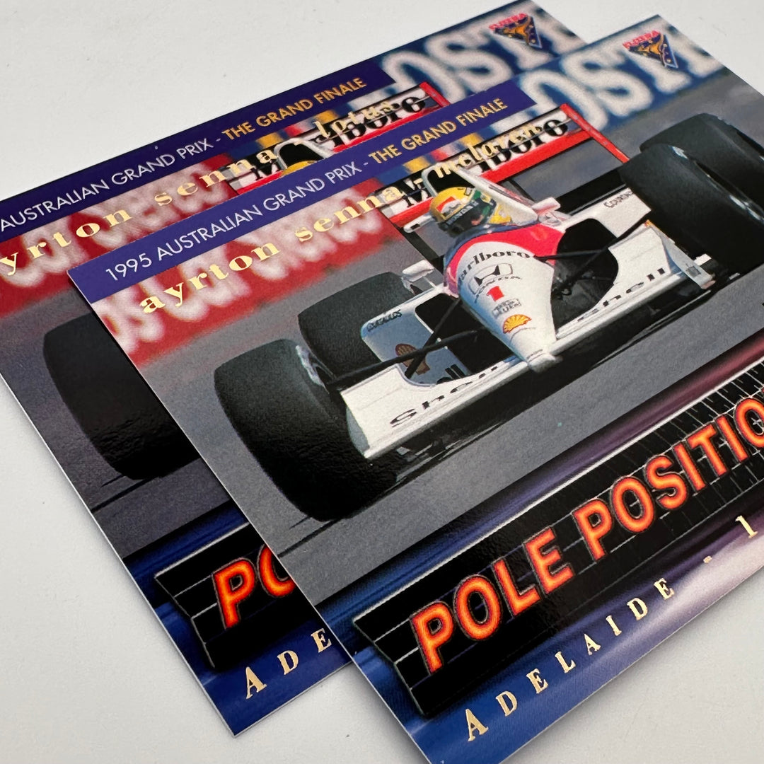 Futera 1995 /3000 - #PP7 Rare Mclaren Reprint + Original Lotus Print - Ayrton Senna