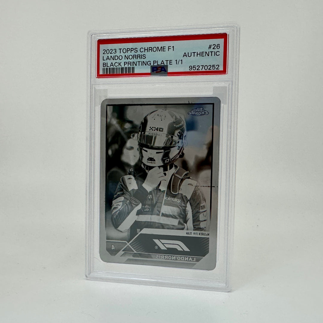 PSA Authentic - 1/1 Lando Norris #26 - Black Printing Plate - 2023 Topps Chrome
