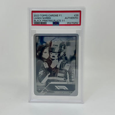 PSA AUTHENTIC - 1/1 Lando Norris #26 - Black Printing Plate - 2023 Topps Chrome