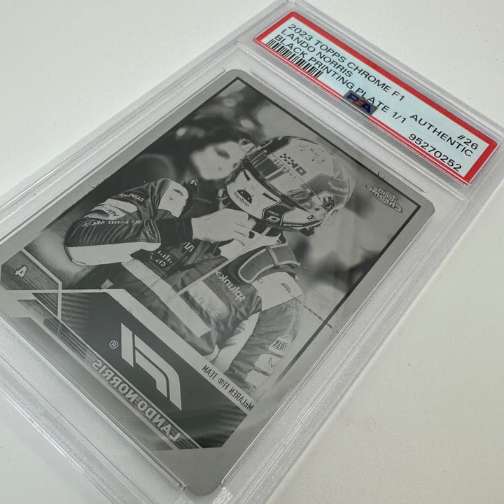 PSA Authentic - 1/1 Lando Norris #26 - Black Printing Plate - 2023 Topps Chrome