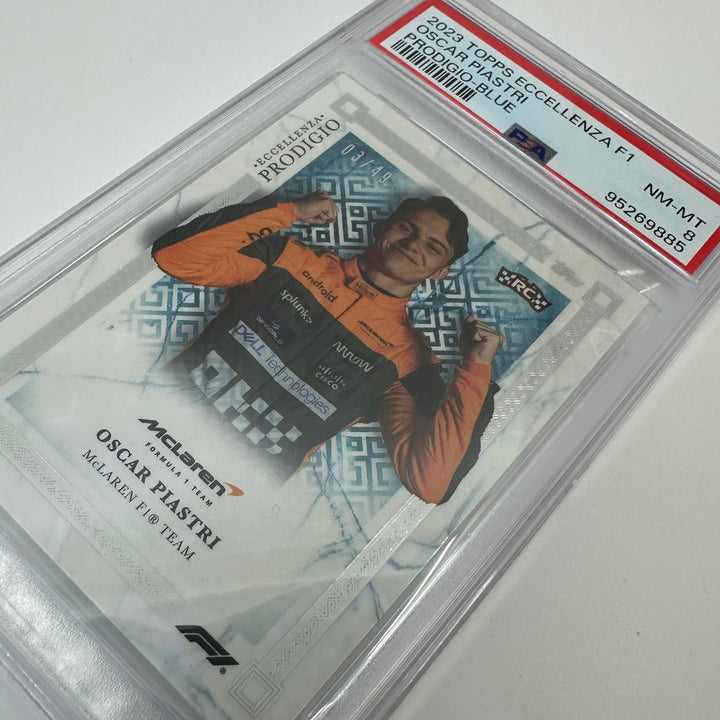 PSA 8 - /49 Oscar Piastri - Blue - 2023 Eccellenza Prodigio