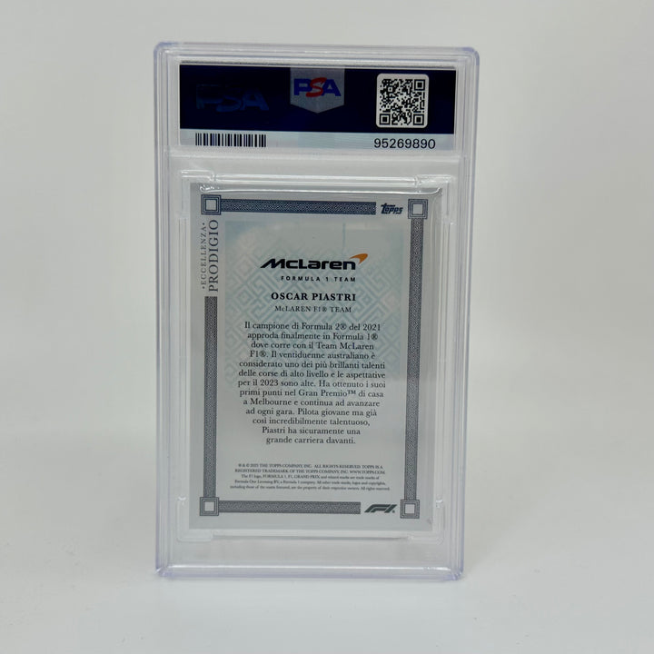 PSA 9 - 07/49 Oscar Piastri - Blue - 2023 Eccellenza Prodigio