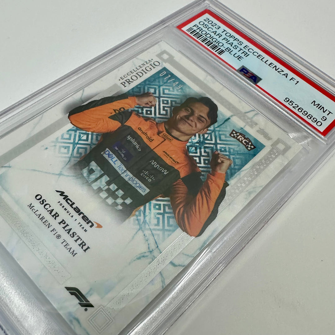 PSA 9 - 07/49 Oscar Piastri - Blue - 2023 Eccellenza Prodigio
