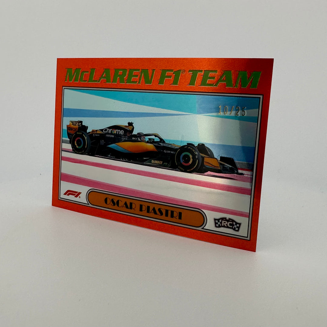 10/25 Orange - Oscar Piastri #AU77-OP - 2023 Topps Chrome