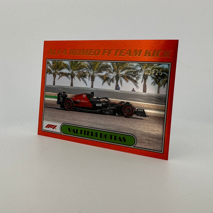 3/25 Orange - Valteri Bottas #AU77-VB - 2023 Topps Chrome