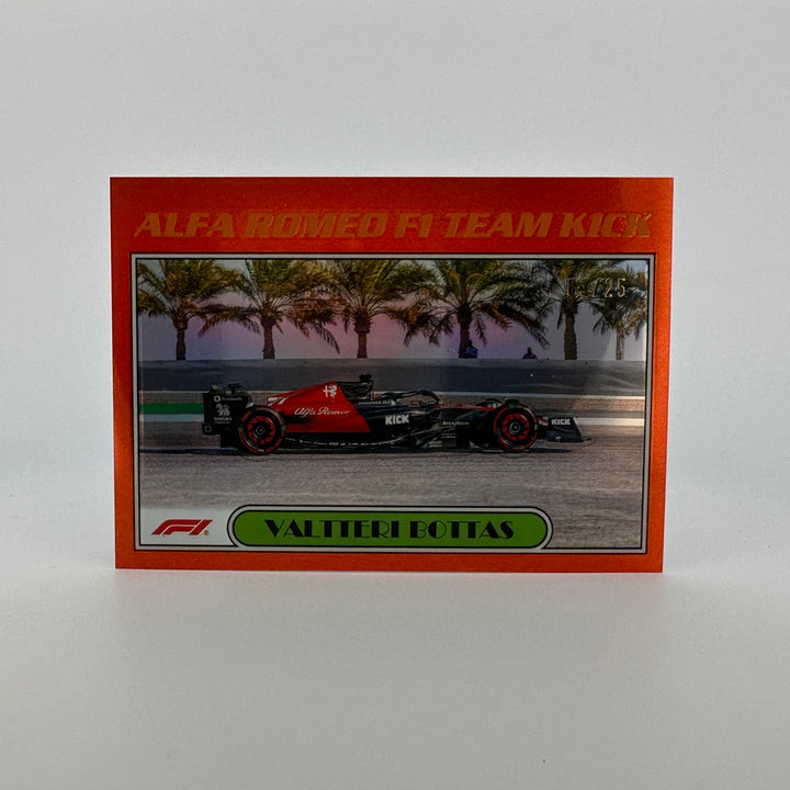 3/25 Orange - Valteri Bottas #AU77-VB - 2023 Topps Chrome
