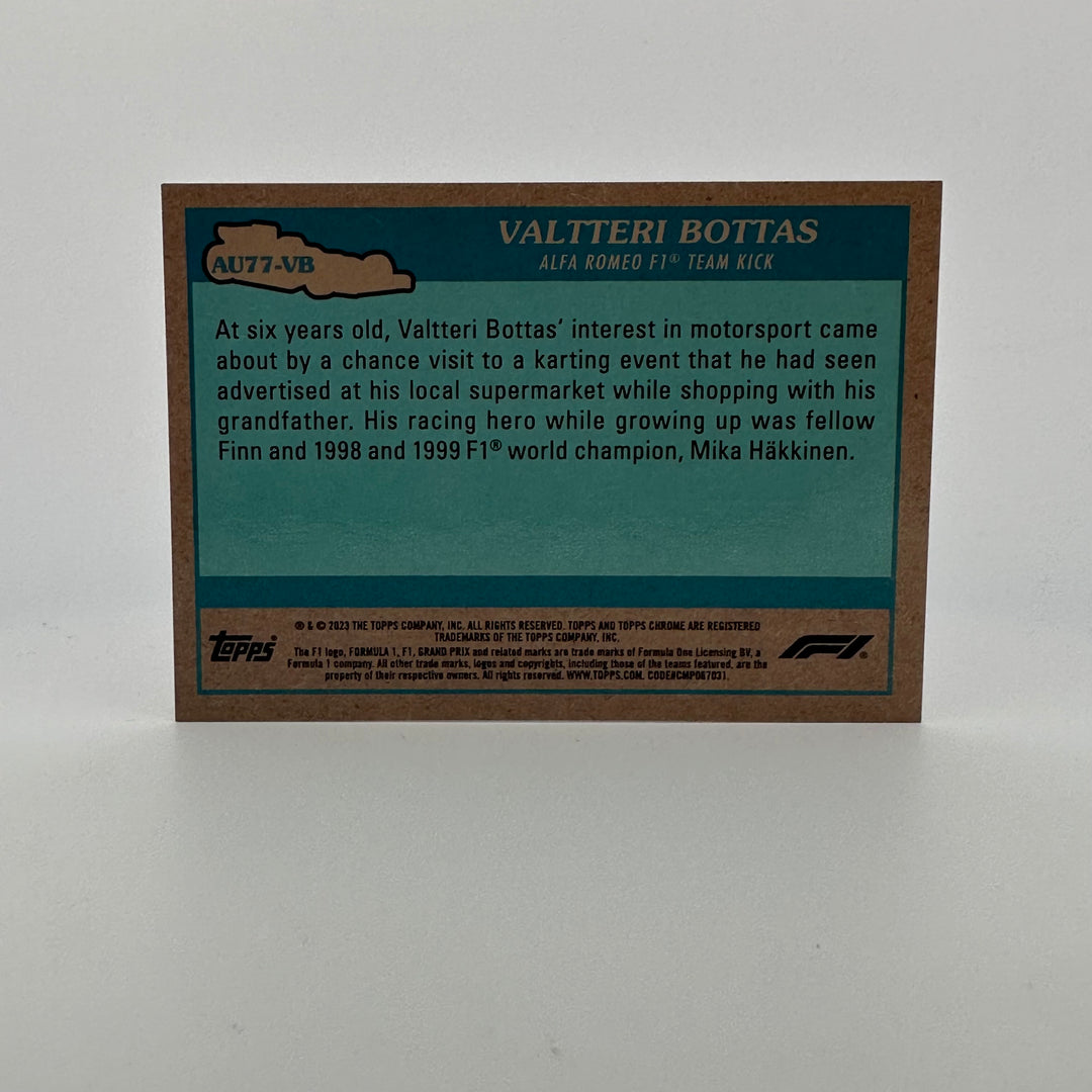 3/25 Orange - Valteri Bottas #AU77-VB - 2023 Topps Chrome