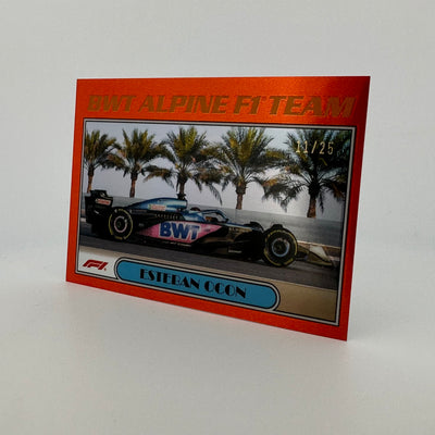 11/25 Orange - Esteban Ocon #AU77-EO - 2023 Topps Chrome